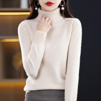 Roll-Neck Cashmere-Blend Jumper