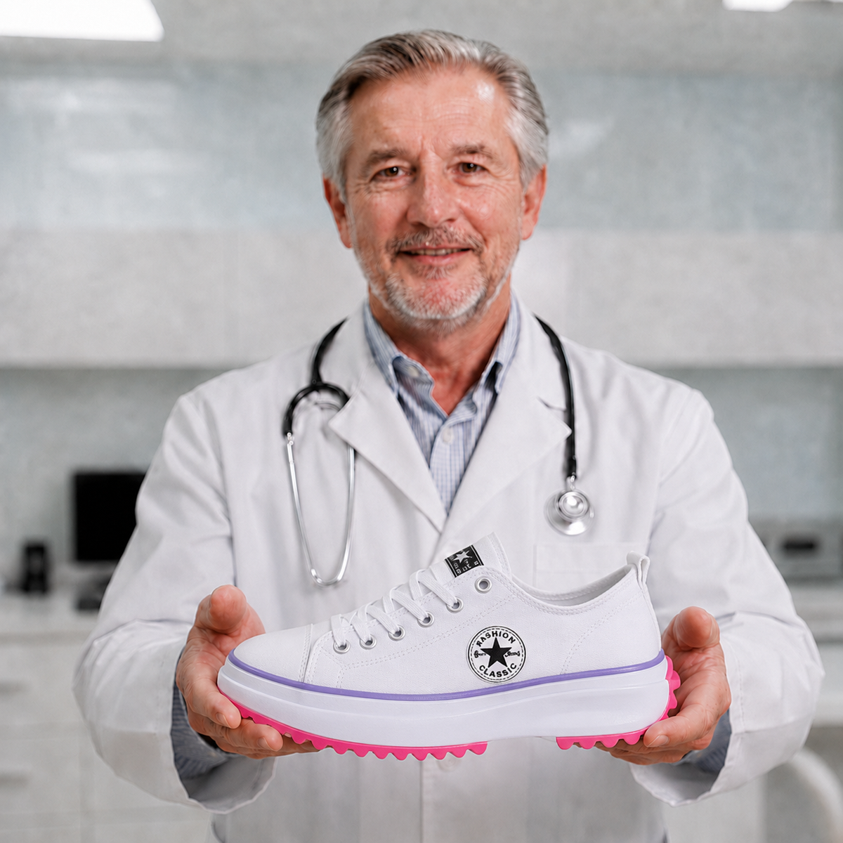 Sneakers | Orthopedic Platform Lace-Up Sneakers