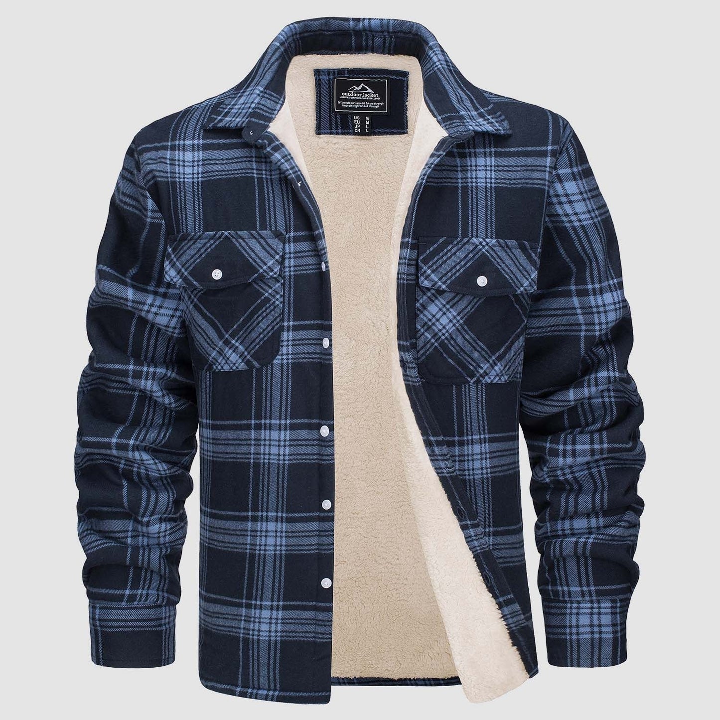 Shirt Jacket | Sherpa-Lined Check Overshirt