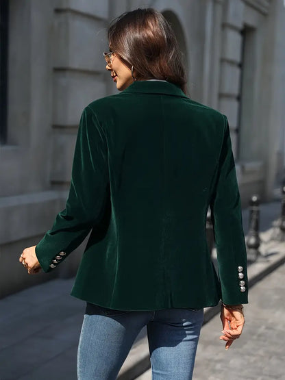 Blazer | Notched Lapel Single-Button Blazer