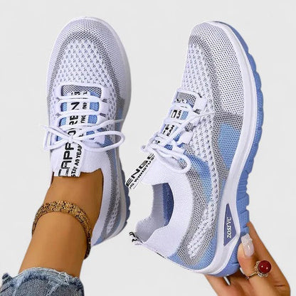 Orthopedic breathable lace-up support sneakers
