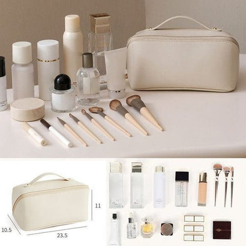 Women's Cosmetic Bag | Luxe Travel Makeup Pouch