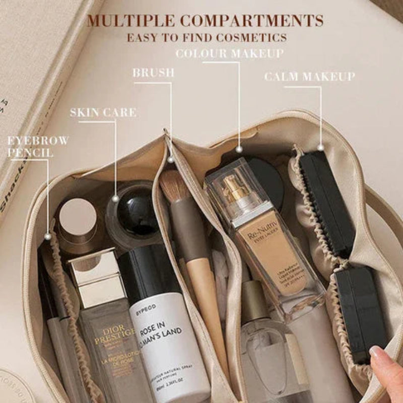 Women's Cosmetic Bag | Luxe Travel Makeup Pouch