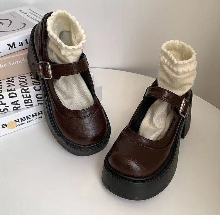 Women's Heels | Chunky Platform Mary Jane Heels