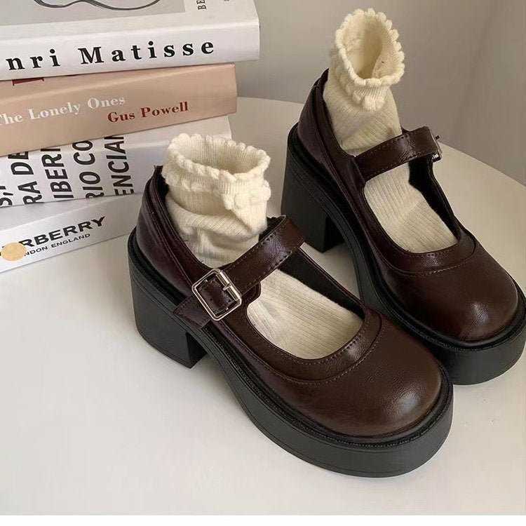 Women's Heels | Chunky Platform Mary Jane Heels