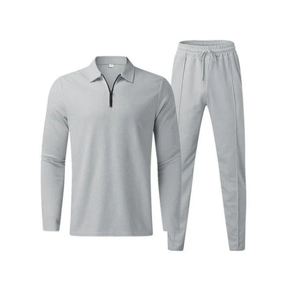 Men's cotton top and trousers co-ord set in grey