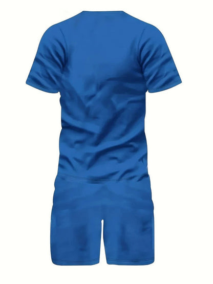 Men's Set | Cotton T-Shirt & Shorts Two-Piece Summer Set