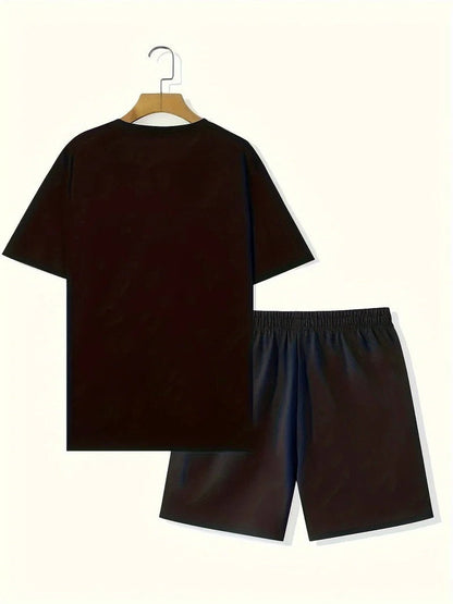 Men's Set | Cotton T-Shirt & Shorts Two-Piece Summer Set
