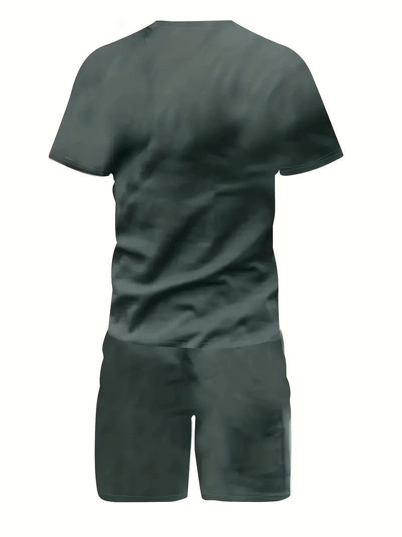 Men's Set | Cotton T-Shirt & Shorts Two-Piece Summer Set