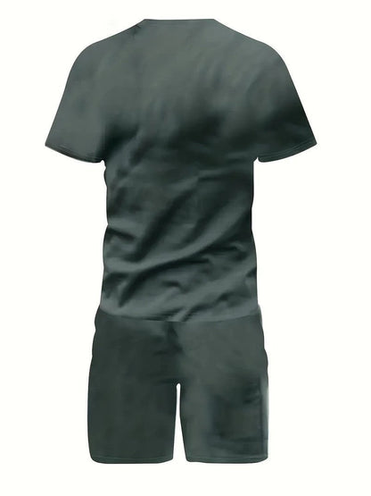 Men's Set | Cotton T-Shirt & Shorts Two-Piece Summer Set