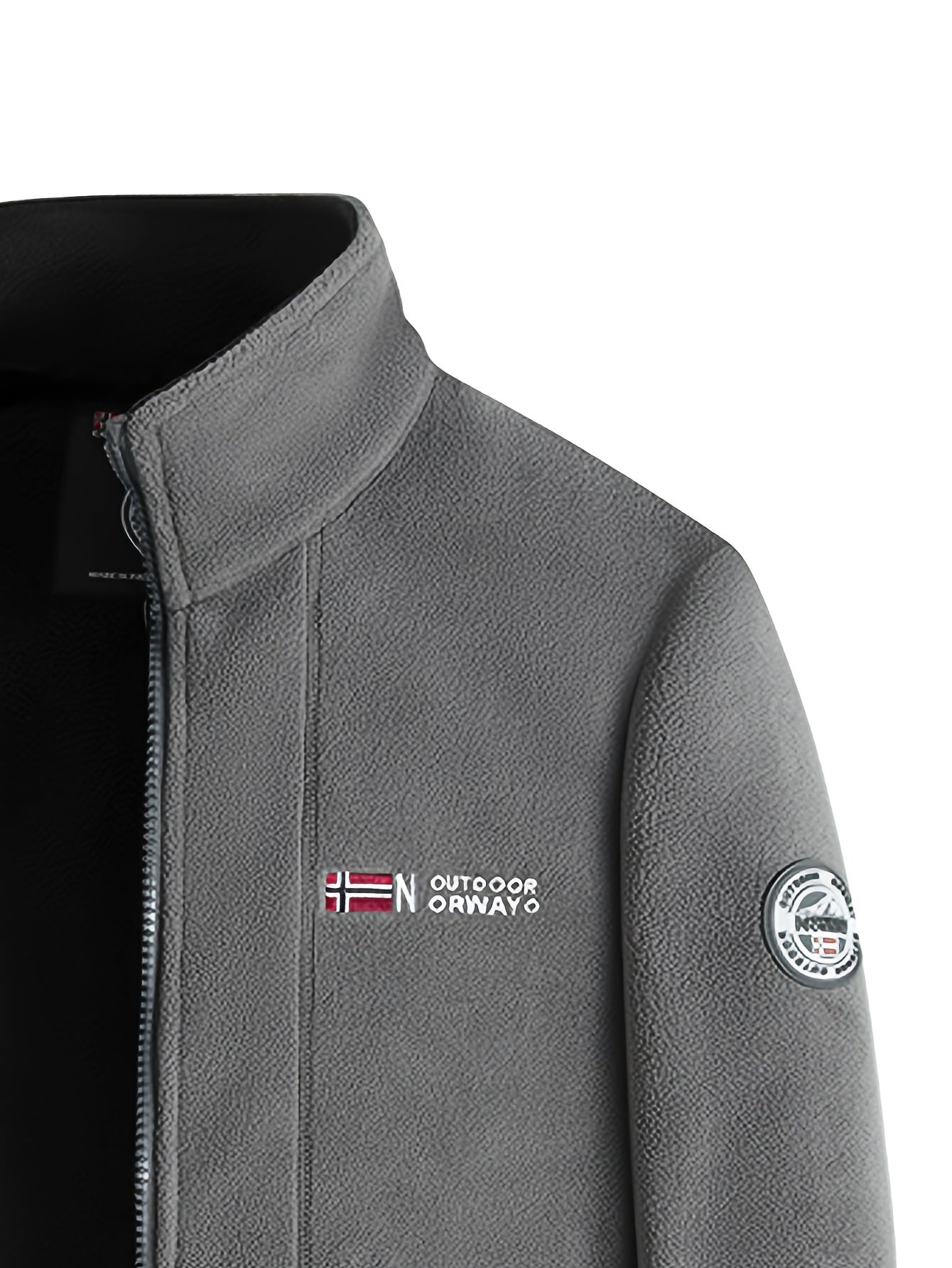 Warm High-Collar Outdoor Fleece Jacket