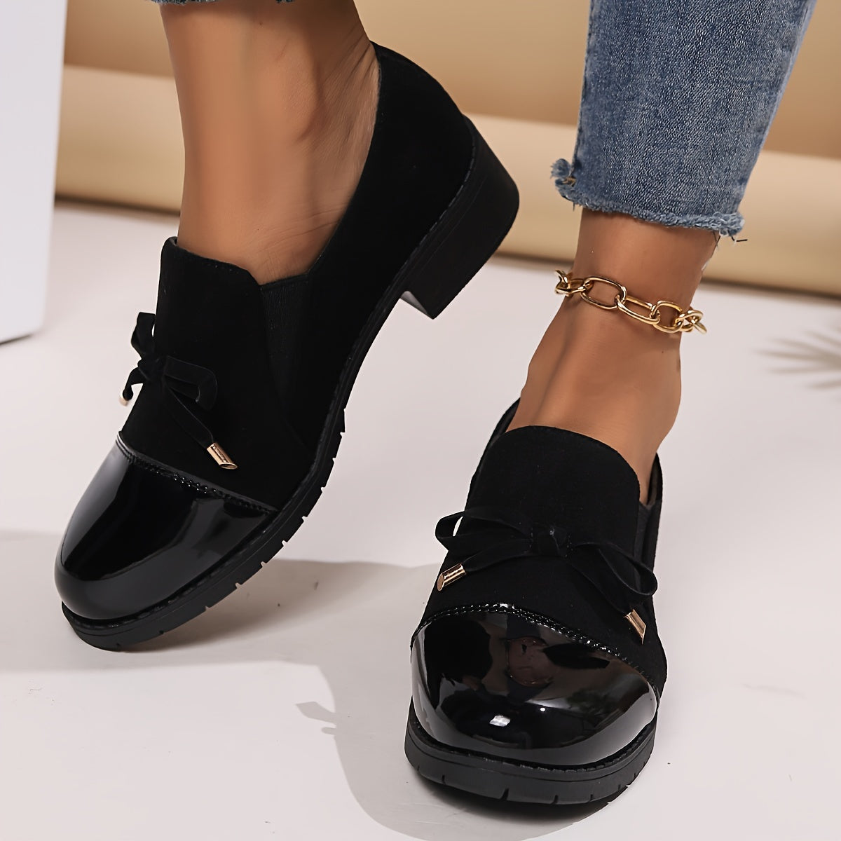 Women's Loafers | Elegant Comfort Loafers with Bow