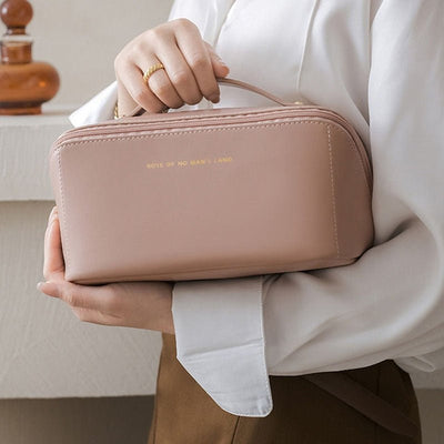Women's Cosmetic Bag | Luxe Travel Makeup Pouch