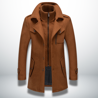 Men's Coat | Smart-Casual Button Overcoat