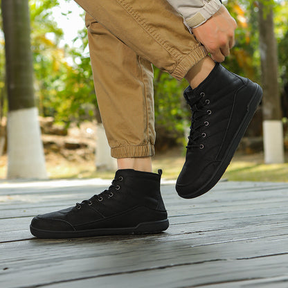 Mid-Top Barefoot Sneakers | Water-Resistant Ankle Shoes