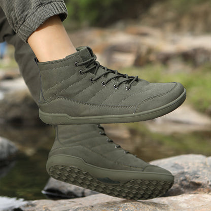 Mid-Top Barefoot Sneakers | Water-Resistant Ankle Shoes