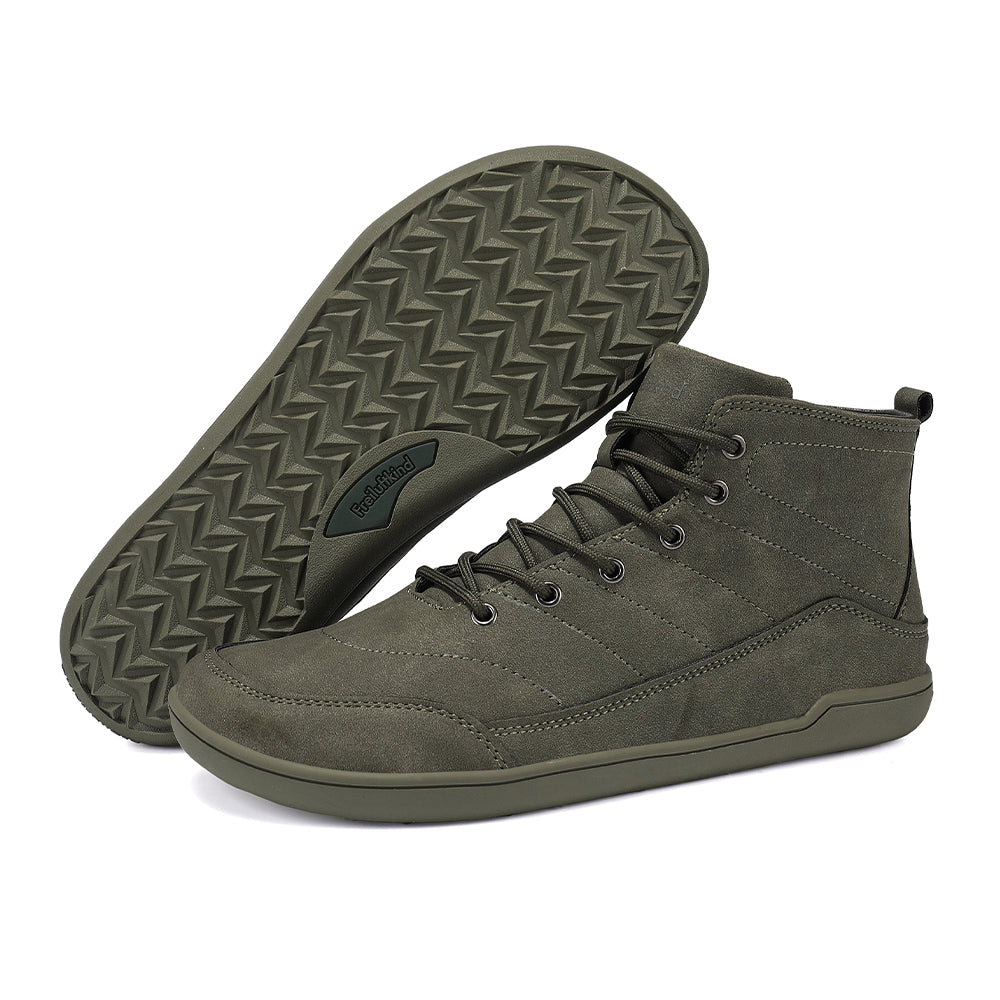 Mid-Top Barefoot Sneakers | Water-Resistant Ankle Shoes