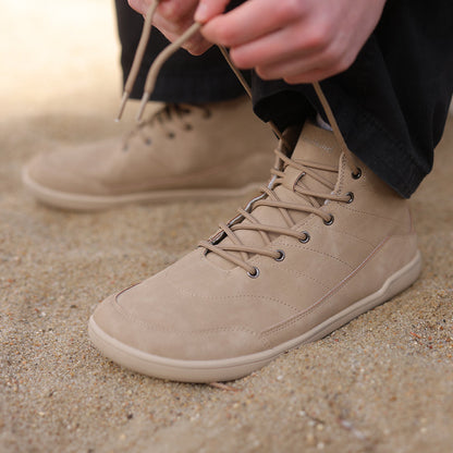 Mid-Top Barefoot Sneakers | Water-Resistant Ankle Shoes