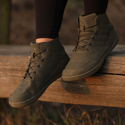 Mid-Top Barefoot Sneakers | Water-Resistant Ankle Shoes