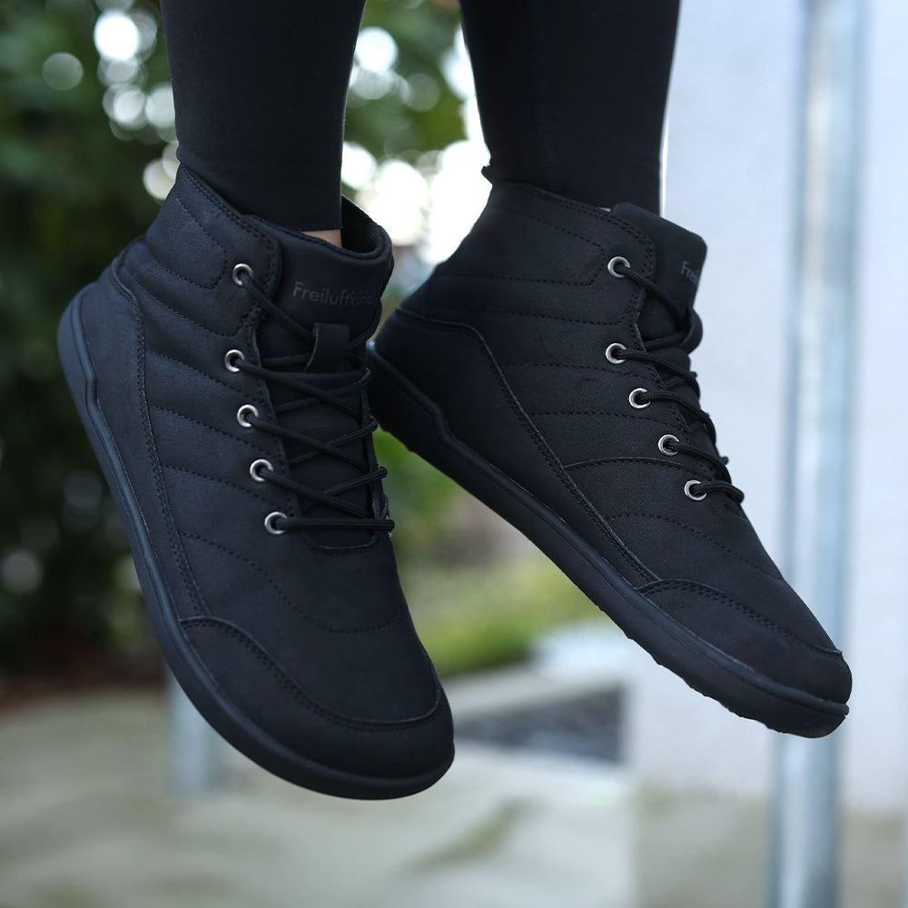 Mid-Top Barefoot Sneakers | Water-Resistant Ankle Shoes