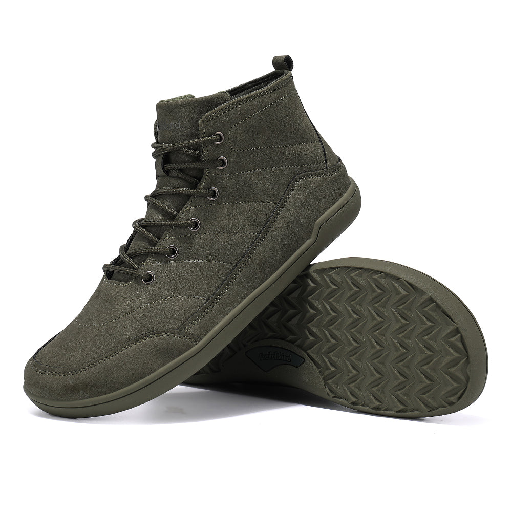 Mid-Top Barefoot Sneakers | Water-Resistant Ankle Shoes