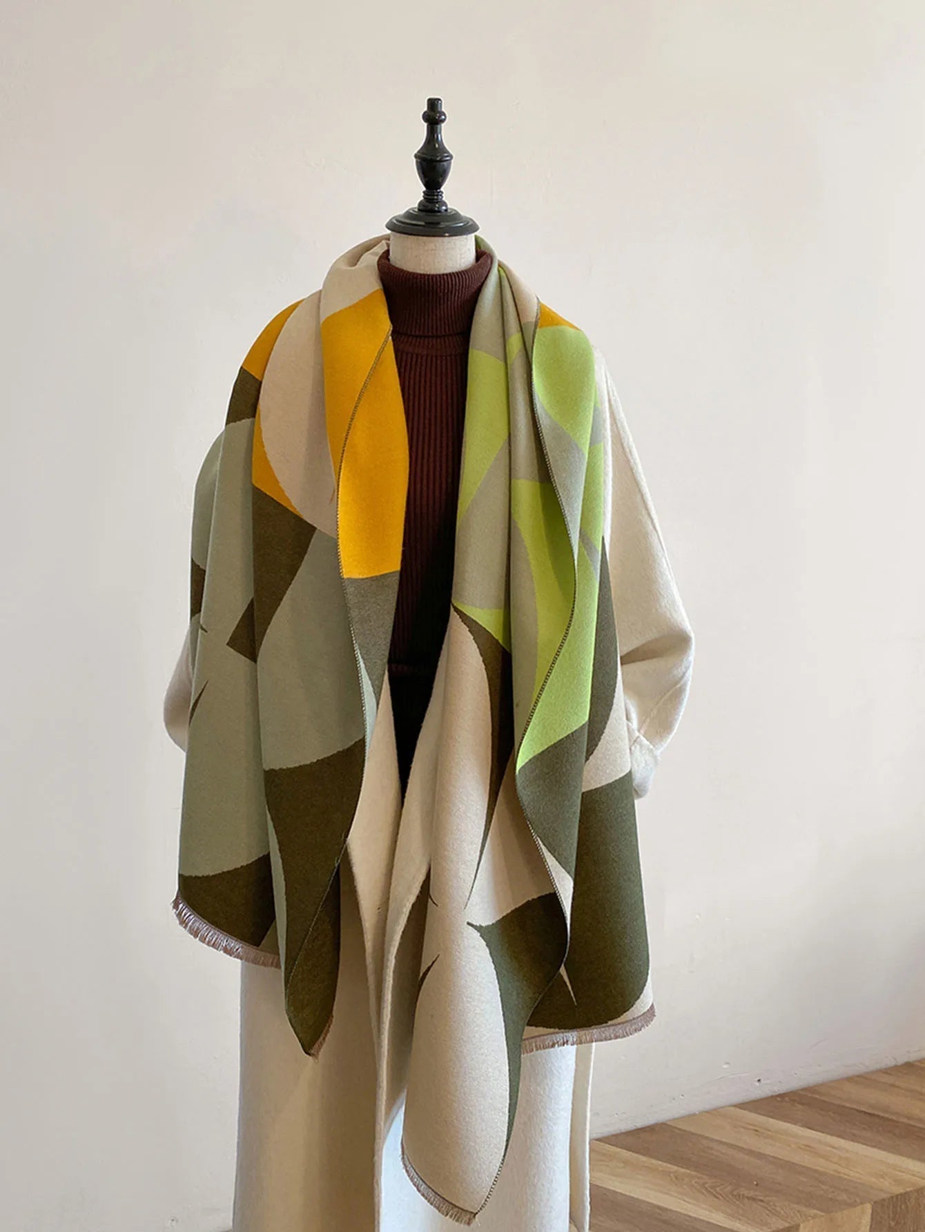Reversible Cashmere Scarf | Soft Warm Wrap