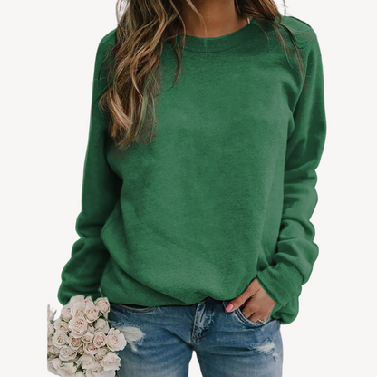 Crew Neck Sweatshirt | Relaxed Fit Cotton Pullover