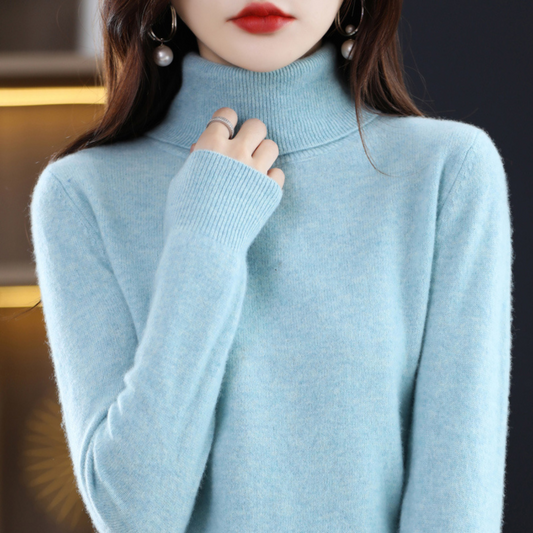 Roll-Neck Cashmere-Blend Jumper