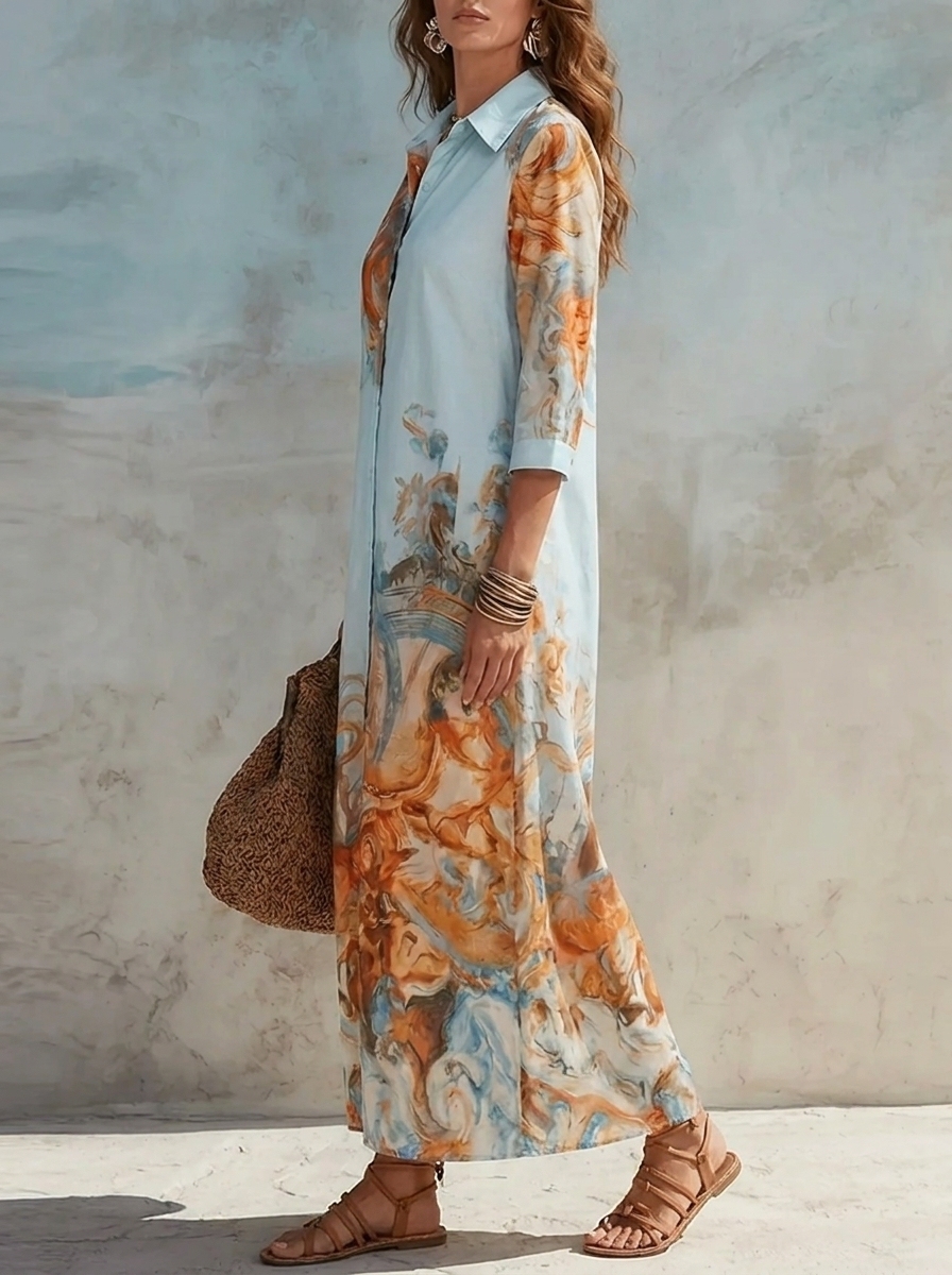 Women's Dress | Paisley Print Maxi Dress
