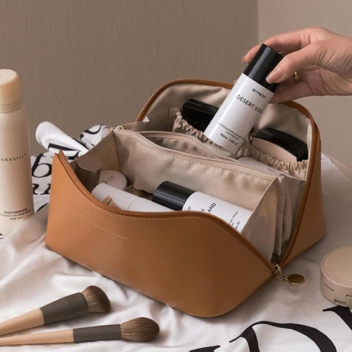 Women's Cosmetic Bag | Luxe Travel Makeup Pouch