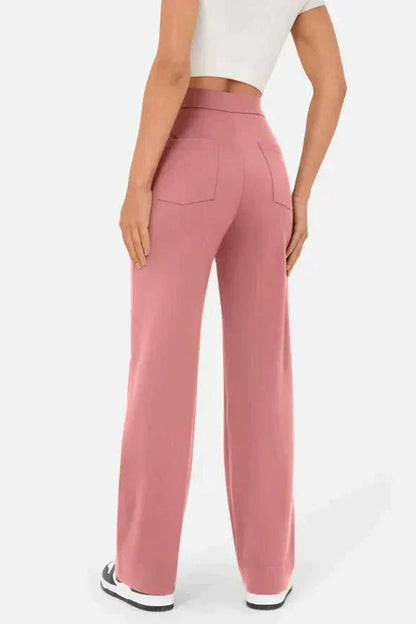 Linen Wide Leg Trousers | High Waist Street Style