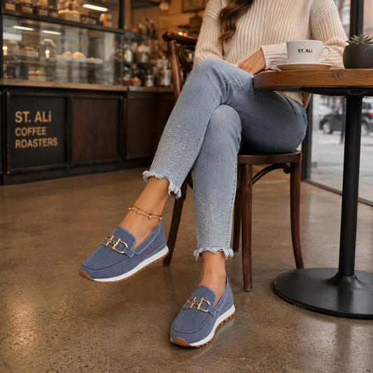 Orthopedic Comfort Loafers | Horsebit Slip-On Flats