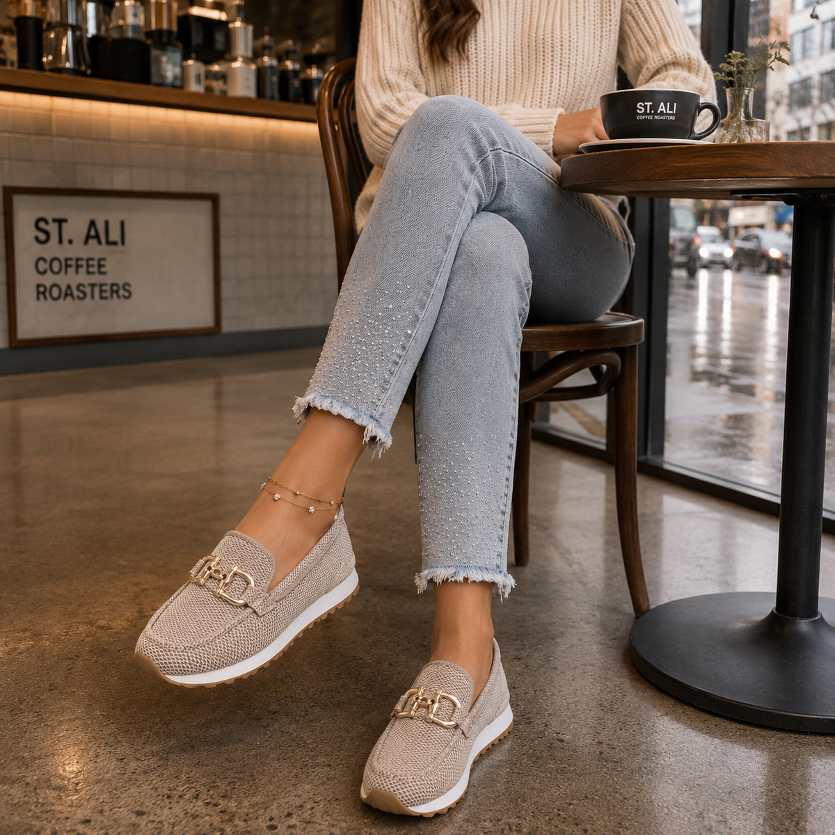 Orthopedic Comfort Loafers | Horsebit Slip-On Flats