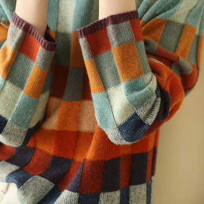 Jumper | Colourful Turtleneck Knit Jumper
