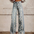Blue Patterned