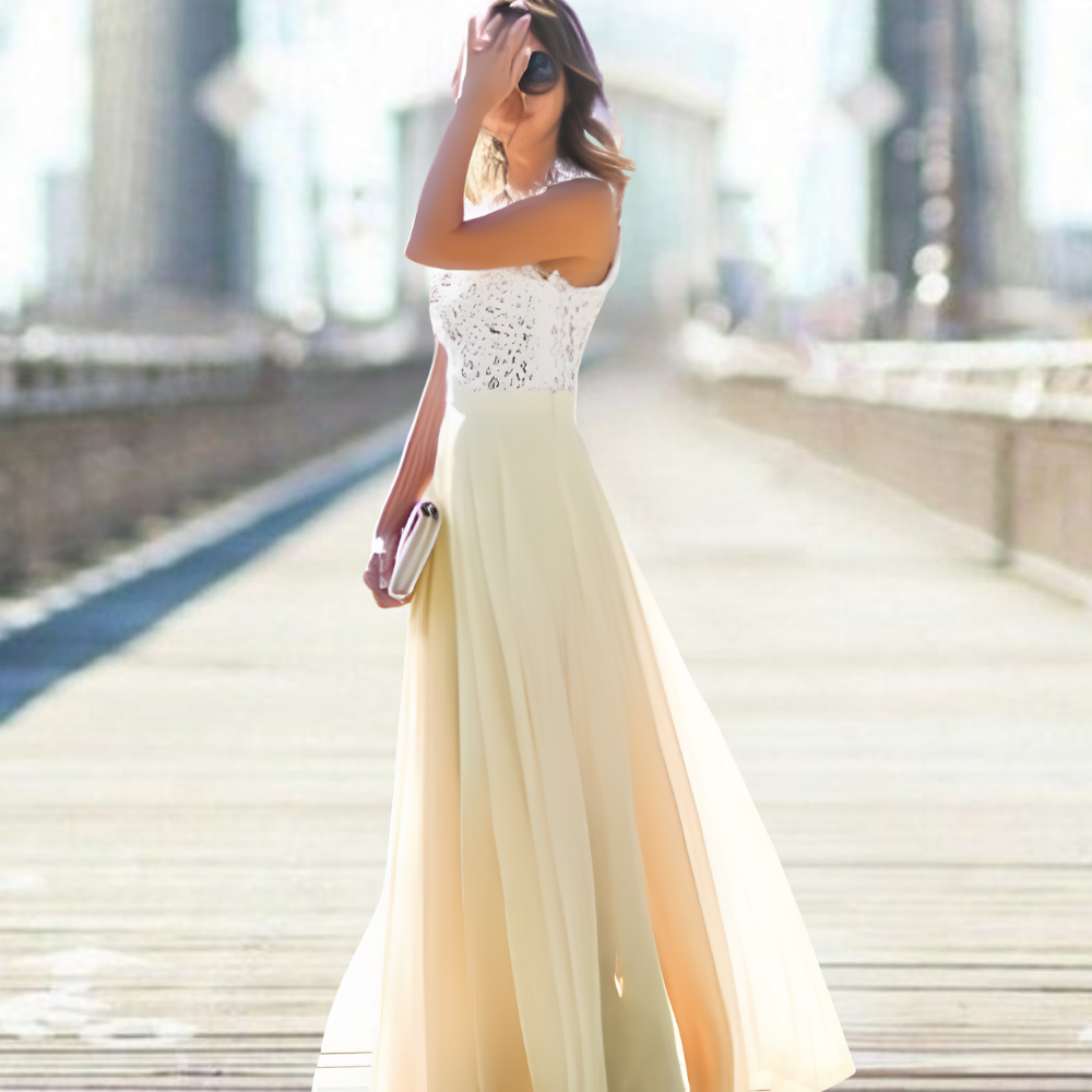 Women's Dress | Floral Lace Maxi Dress