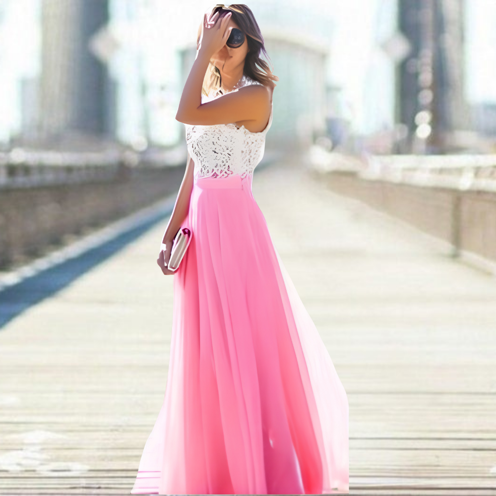 Women's Dress | Floral Lace Maxi Dress