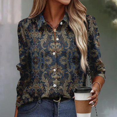 Women's Shirt | Classic-Collar Long-Sleeve Shirt