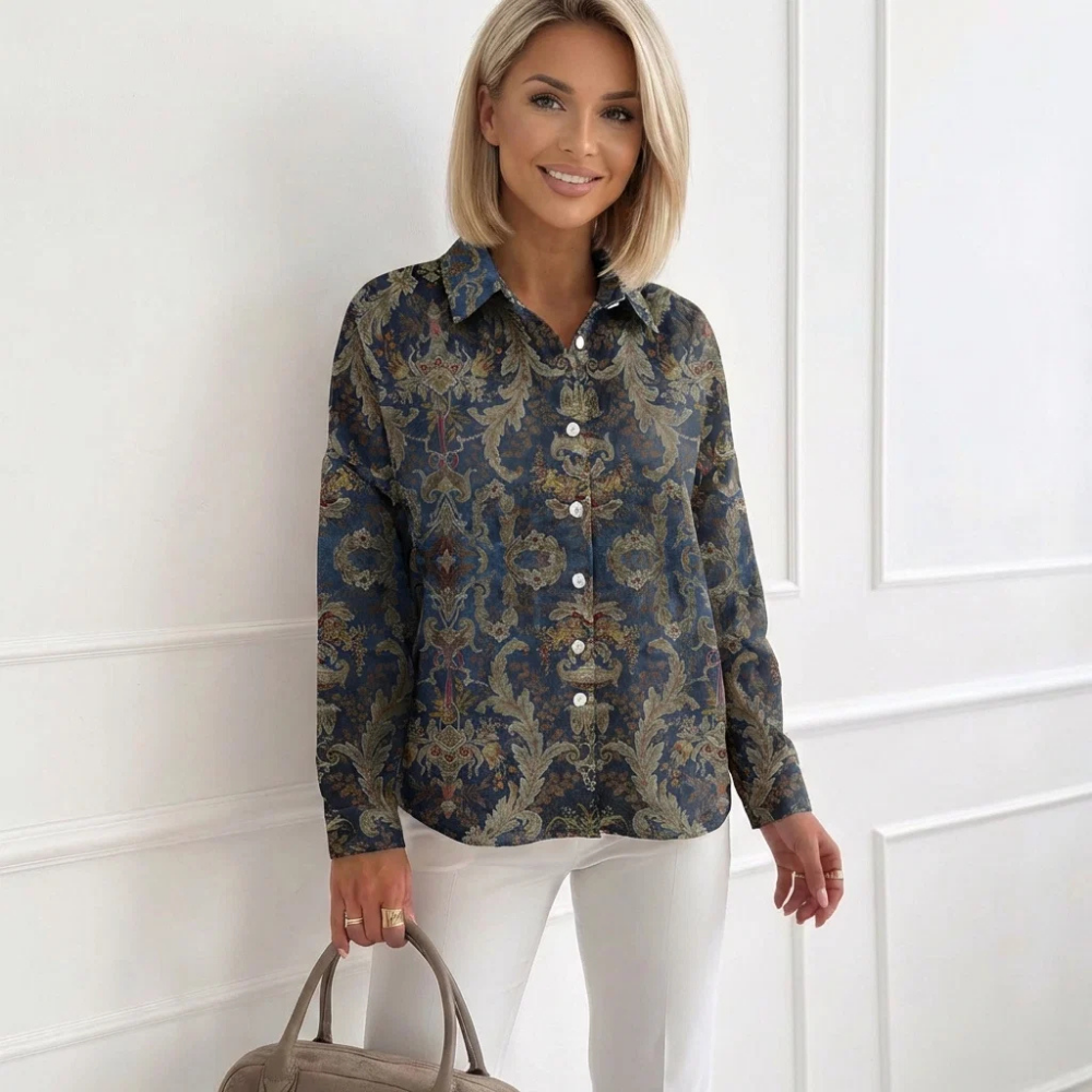 Women's Shirt | Classic-Collar Long-Sleeve Shirt