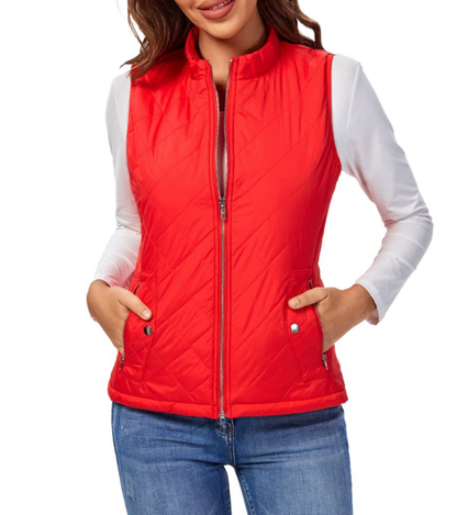 Women's Vest | Lightly Padded Zip-Up Vest
