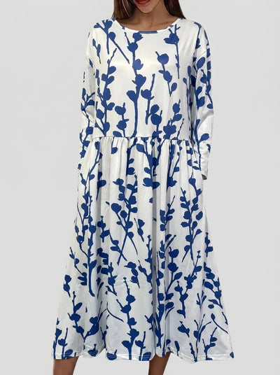 Women's Dress | Coastal Floral Midi Dress