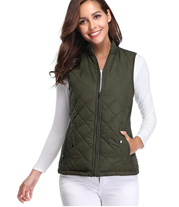 Women's Vest | Lightly Padded Zip-Up Vest