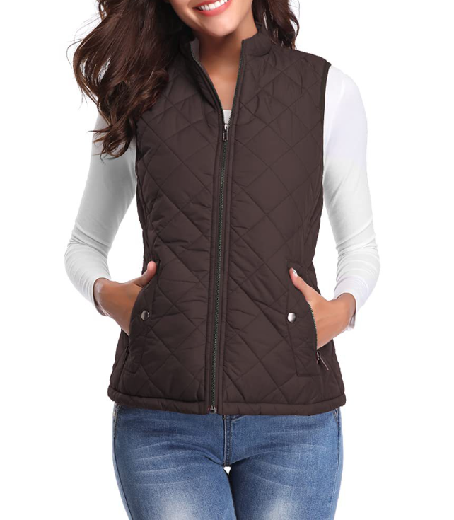 Women's Vest | Lightly Padded Zip-Up Vest
