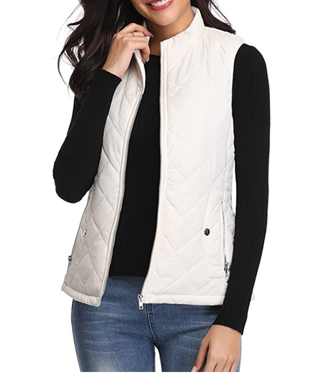 Women's Vest | Lightly Padded Zip-Up Vest