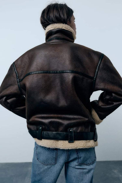 Women's Jacket | Lapel Water-Repellent Insulated Jacket