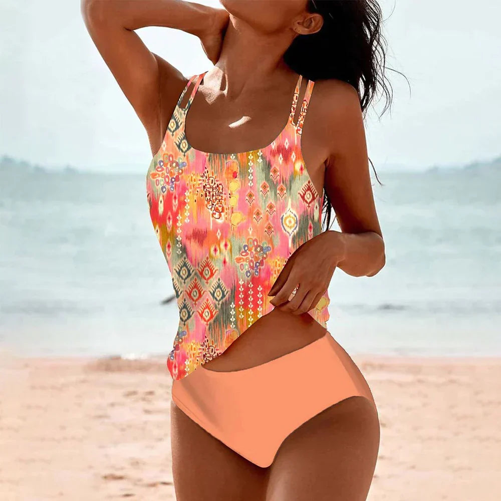 Women's Swimwear | Printed Two-Piece Swimsuit Set
