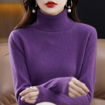 Roll-Neck Cashmere-Blend Jumper
