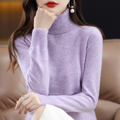 Roll-Neck Cashmere-Blend Jumper