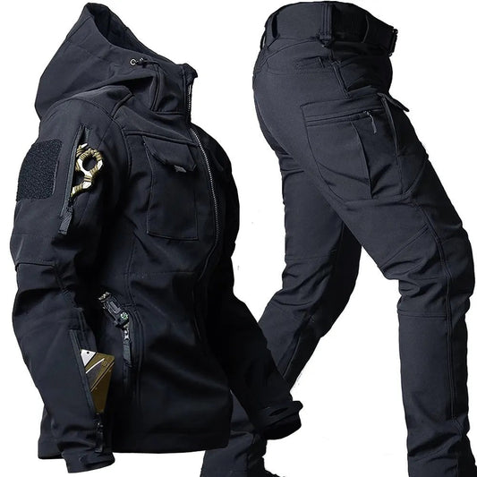 Outdoor Set | Water-Resistant Softshell Jacket & Trousers