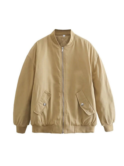 Women's Bomber Jacket | Oversized Textured Jacket